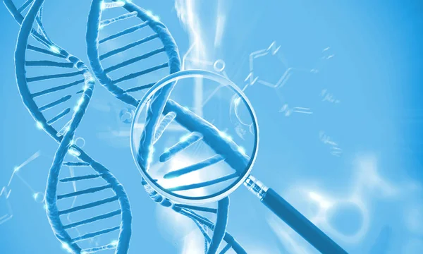 Структура ДНК и вирус, абстрактный фон — стоковое фото