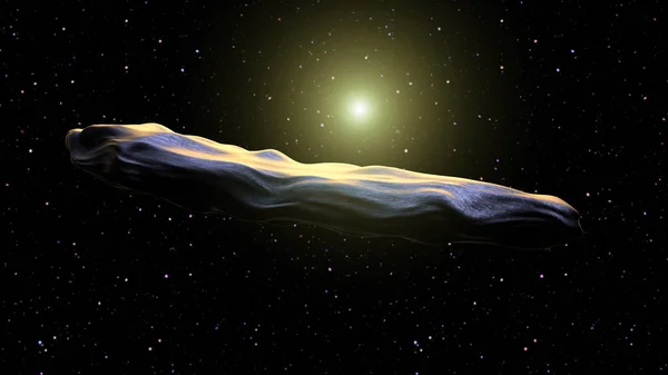 Oumuamua Asteroid First Interstellar Object Comes Solar System — Stock Photo, Image