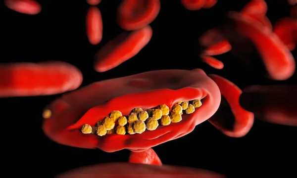 Cellula del virus della malaria — Foto Stock