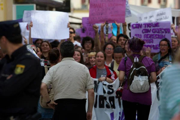 Malaga Spain May 10Th 2018 General Strike Students Scandalous Sentence — Φωτογραφία Αρχείου