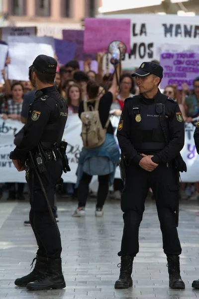 Malaga Spagna Maggio 2018 Sciopero Generale Degli Studenti Sentenza Scandalosa — Foto Stock