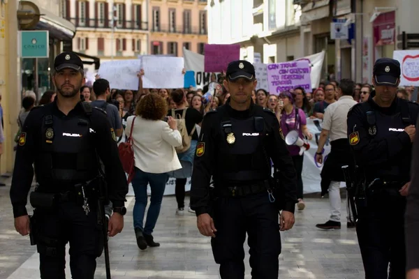 Malaga Spain May 10Th 2018 General Strike Students Scandalous Sentence — Stok fotoğraf