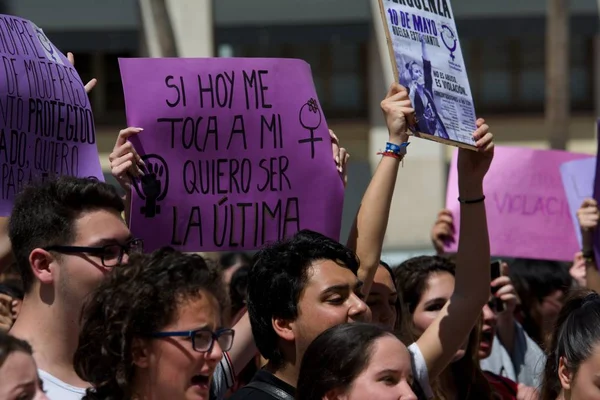 Malaga Espagne Mai 2018 Grève Générale Des Étudiants Pour Condamnation — Photo