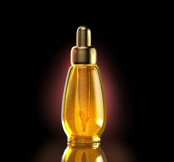 Botella Con Cuidado Piel Producto Cosmético Cara Cuerpo Loción Fondo — Foto de Stock