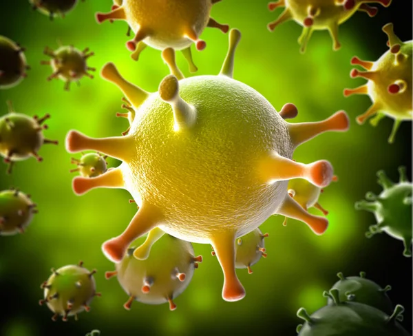 Virus, utbrott av coronavirus, smittsam infektion — Stockfoto