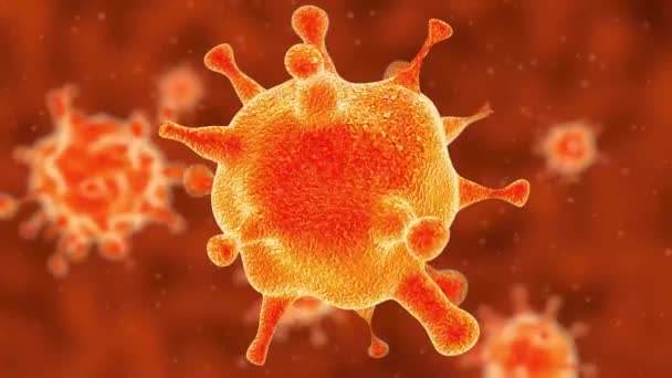 Ιός Coronavirus 2019 Ncov Εστία Μεταδοτικής Λοίμωξης — Αρχείο Βίντεο