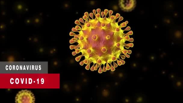 Virüs Coronavirus Covid Salgını Bulaşıcı Enfeksiyon — Stok video