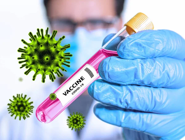Vaccino Coronavirus Test Covid Laboratorio Ospedaliero — Foto Stock