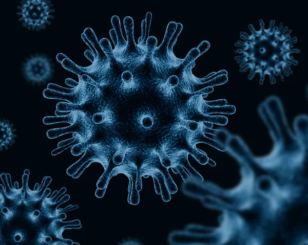 Ιός Coronavirus Covid Εστία Λοιμώδους Λοίμωξης — Φωτογραφία Αρχείου