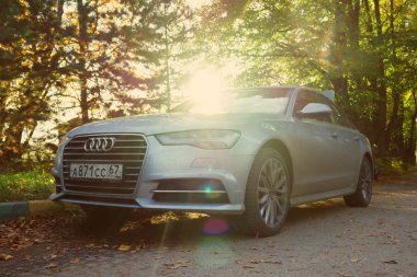 Audi A6 Park Münih, sokaklarda banliyösü. 