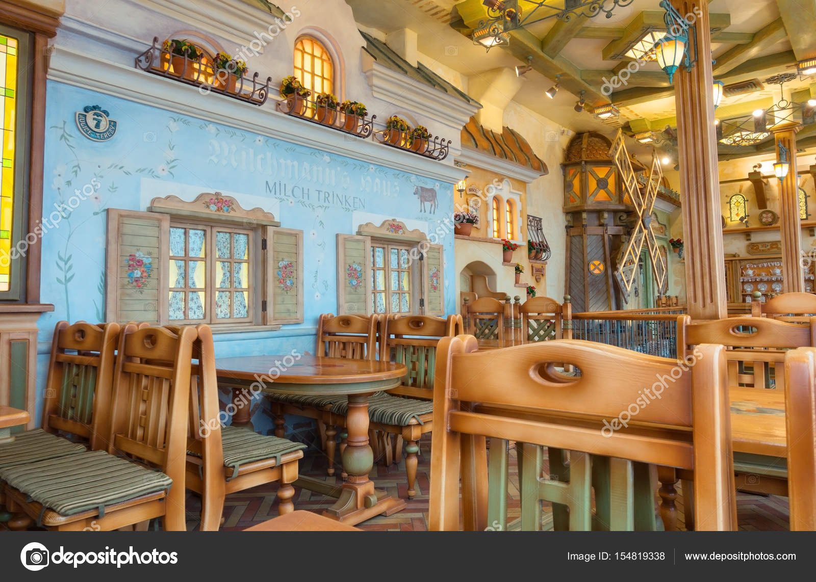 Typisk traditionell tysk restaurang i bayern – redaktionell ...