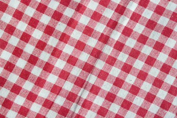 市松模様のピクニック毛布 — ストック写真