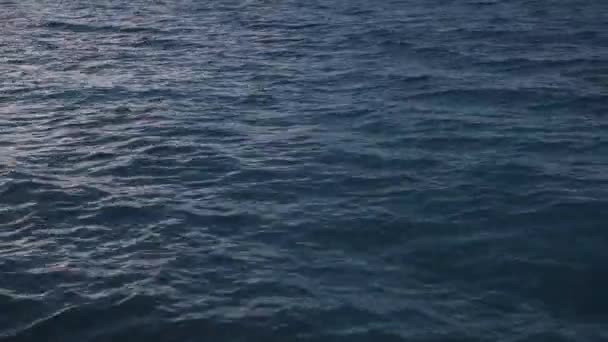 A víz hullámok, nem nagyon nagy. — Stock videók