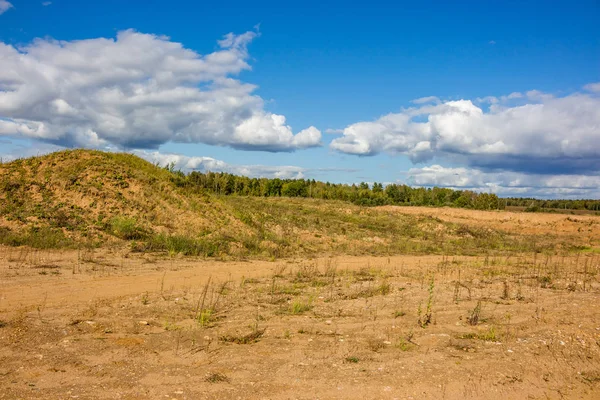 Paisaje Cantera Arena Hermosa Vista Del Terreno Arenoso — Foto de Stock