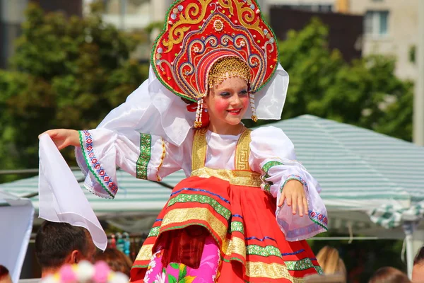 Obninsk Ρωσία Ιούλιος 2019 Παραμυθένιος Χαρακτήρας Ενός Κοριτσιού Ρωσική Λαϊκή — Φωτογραφία Αρχείου