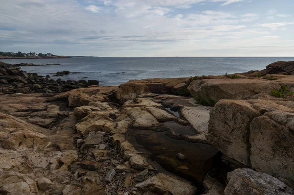 Rotsachtige kustlijn van New England — Stockfoto