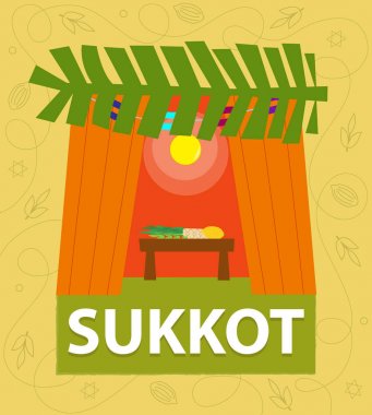 Sukkah dekoratif tasarım