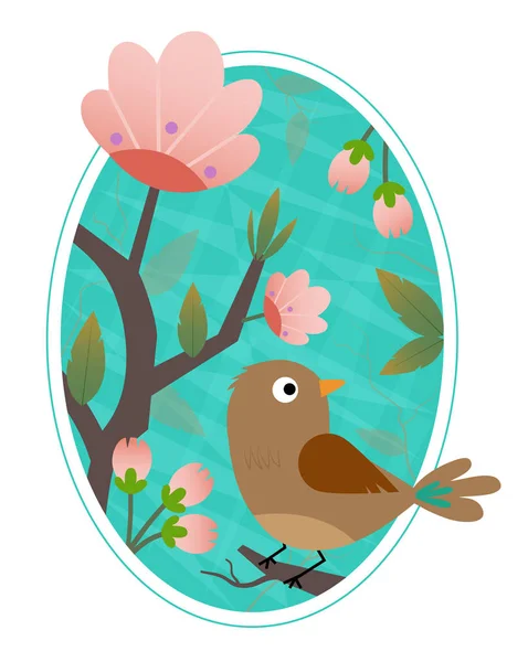 Vogel-illustraties — Stockvector