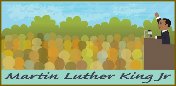 Кинг, Мартин Лютер — стоковый вектор