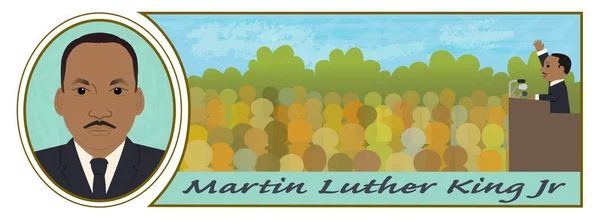 Martin luther king jr — Image vectorielle