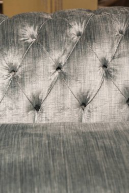 Lüks pahalı mavi kanepe