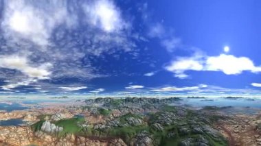 Büyük gökyüzü günbatımı