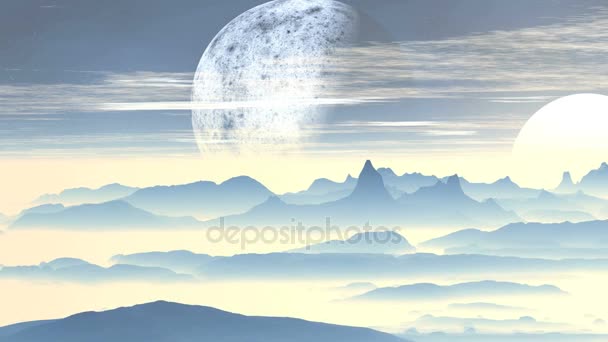 Alien Planet brumeux