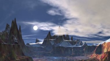 Işık saçan bulutlar altında günbatımı