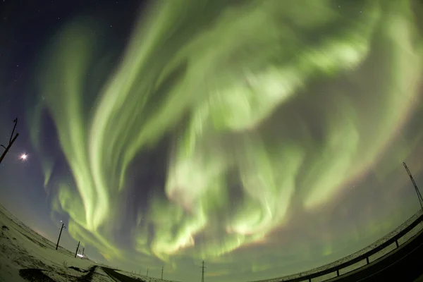 Aurora Borealis Csillagképek Norilsk 2020 Február — Stock Fotó