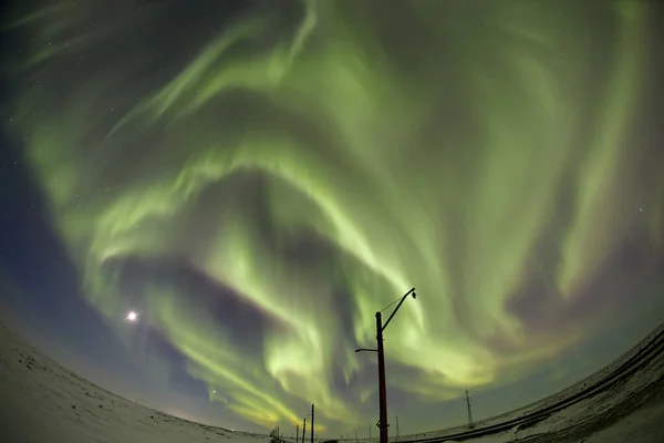 Aurora Borealis and constellations, Norilsk, February 29, 2020