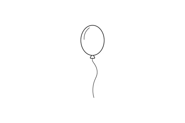 Icône de ballon sur blanc . — Image vectorielle