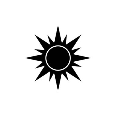 Güneş simge vektör