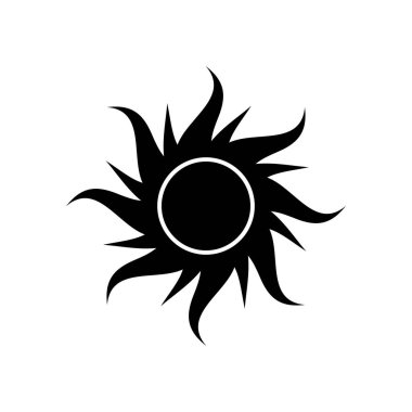 Güneş simge vektör