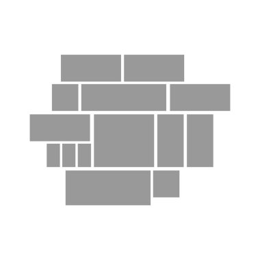 Fotoğraf ve resimler için vektör çerçevesi, fotoğraf kolajı, fotoğraf bulmacası