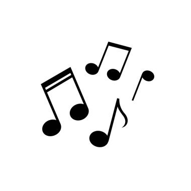 Not Müzik Simgesi Vektör Tasarımı