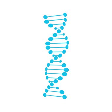 Beyaz arkaplanda izole edilmiş DNA sembolü