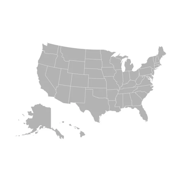 Mapa de U.S.A - Vector — Vector de stock