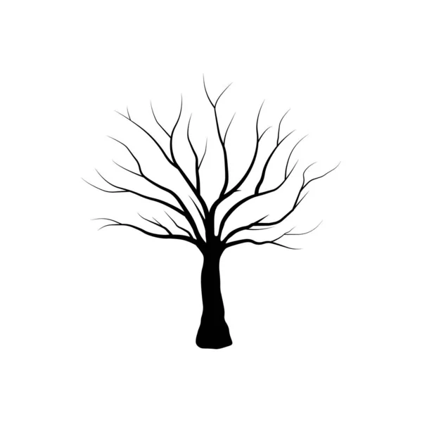 Baum isoliert - Vektor — Stockvektor
