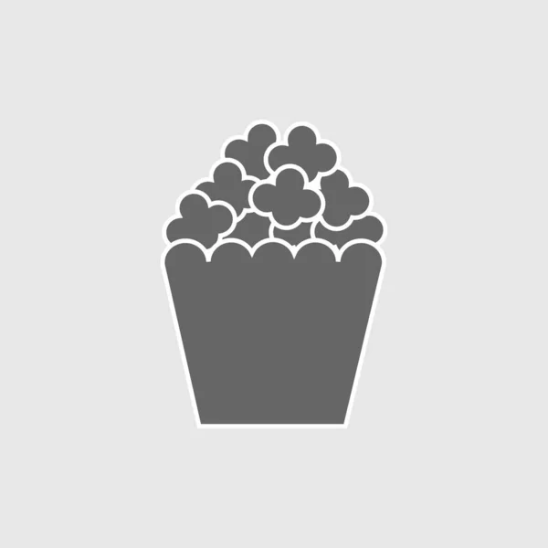 Palomitas de maíz snack vector icono ilustración — Vector de stock