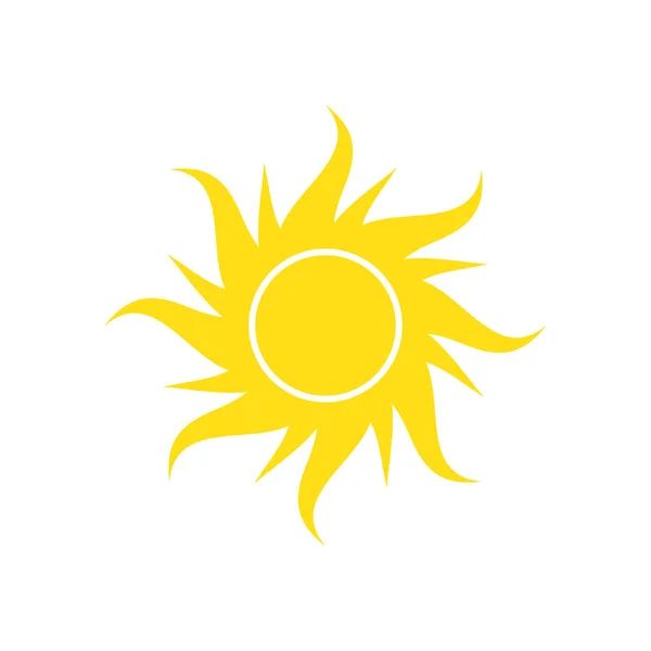 Sun icon on white background for graphic and web design, Modern — 스톡 벡터