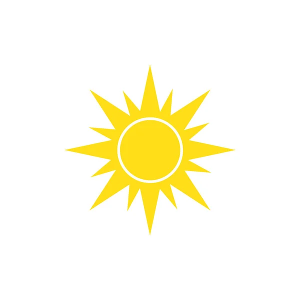 Sun icon on white background for graphic and web design, Modern — 스톡 벡터