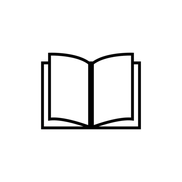 Buch-Symbol-Vektor. Buch-Ikone isoliert — Stockvektor