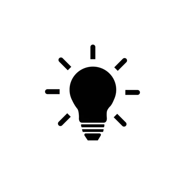 Glödlampa linje ikon, lampa symbol vektor. för webb och mobil — Stock vektor