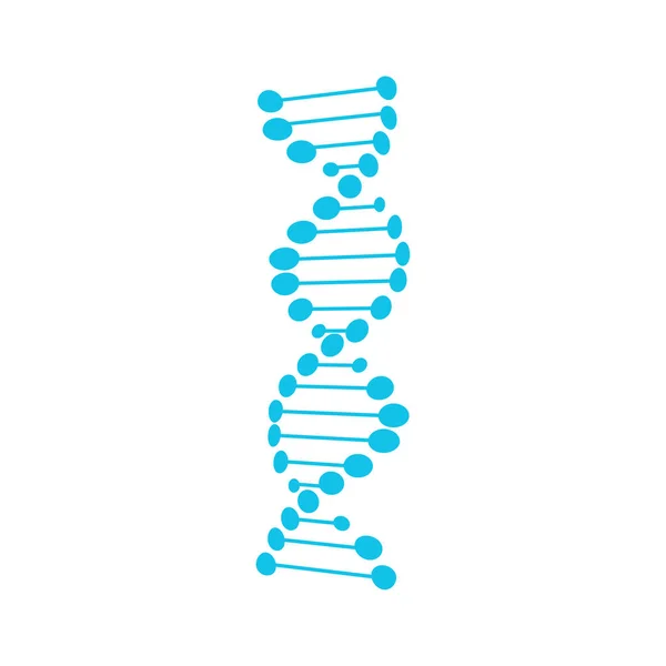 Filamento de símbolo de ADN Aislado sobre fondo blanco — Vector de stock