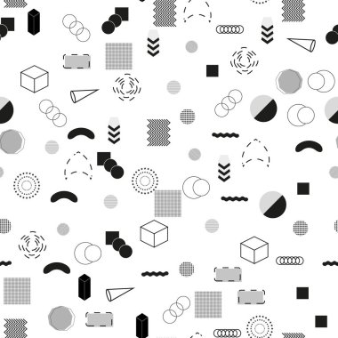 Soyut ve modaya uygun modern geometrik dikişsiz. Vektör arkaplanı