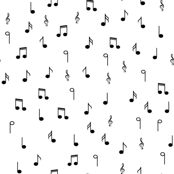 Musique abstraite motif sans couture fond vectoriel illustration f — Image vectorielle