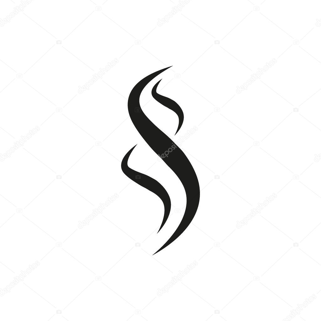 Smoke hot eps vector icon. Flat web design element for website or app.