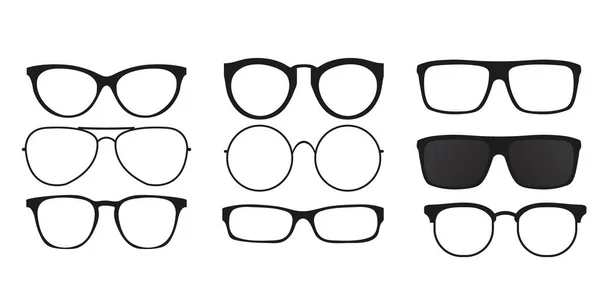 Set Modello Progettazione Vettoriale Occhiali Sole Paio Occhiali Sole Idea — Vettoriale Stock