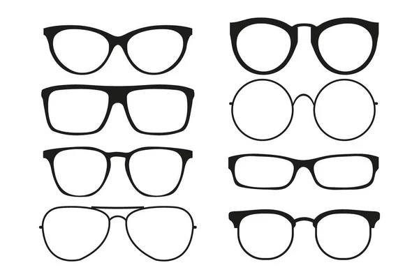 Icône Lunettes Isolées Sur Fond Blanc Illustration Vectorielle — Image vectorielle