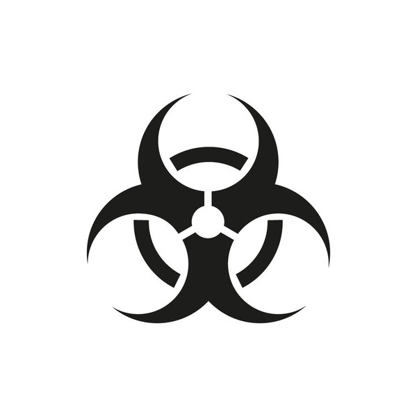 Символы токсической опасности, векторные иллюстрации на белом фоне
